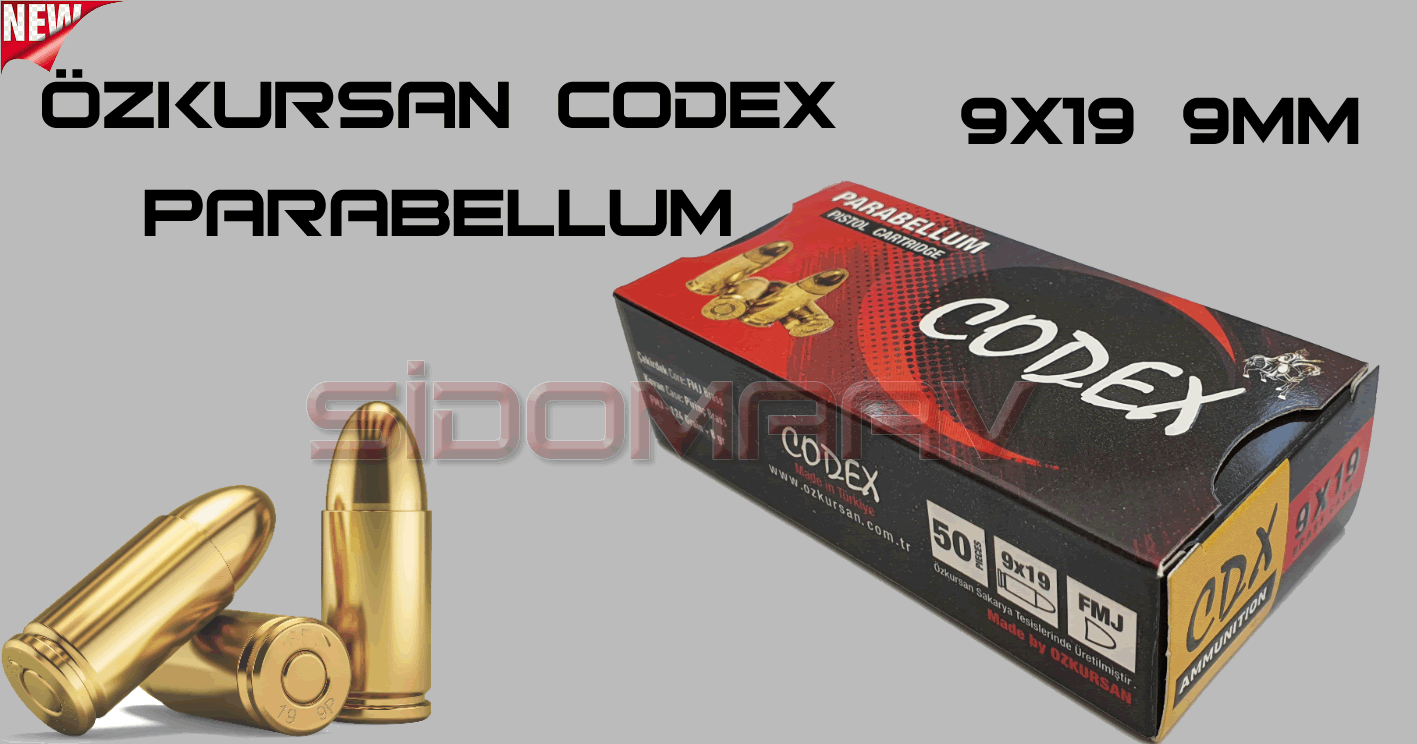 Özkursan Codex Parabellum 9mm Mermi