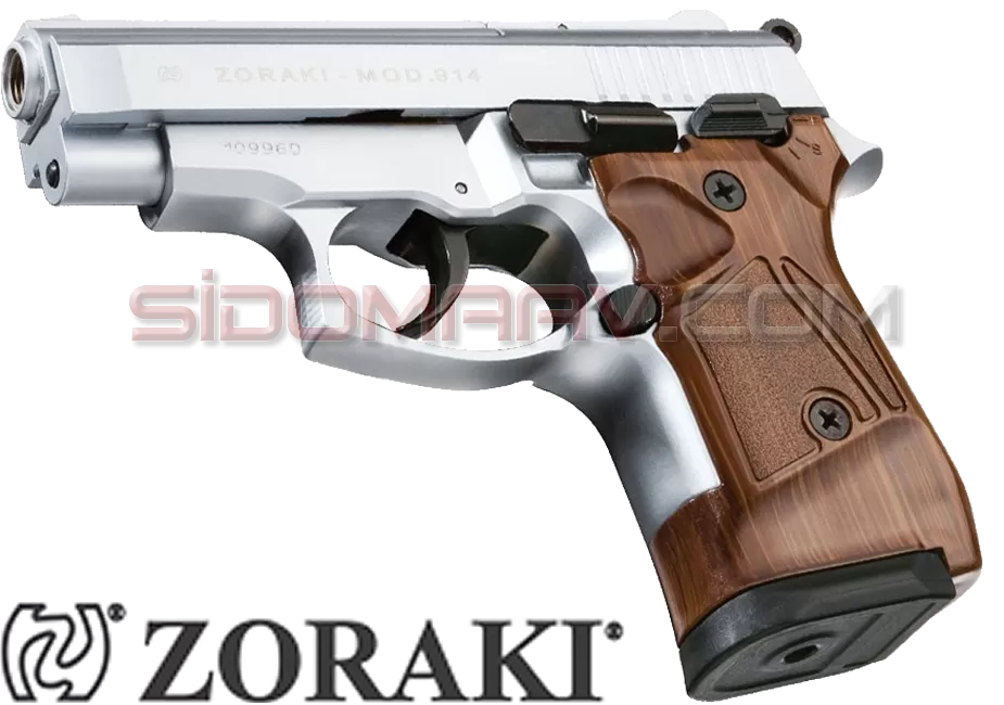 Zoraki 914 Mat Krom Ahşap Kabza Kurusıkı Tabanca Satın Al
