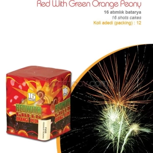 16 Atar Havai Fişek Red Wilht Green