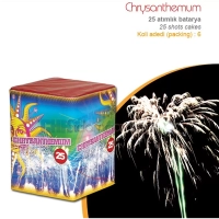 25 Atar Chrysanthemum Havai Fişek