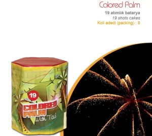 25 Atar Colored Palm Havai Fişek