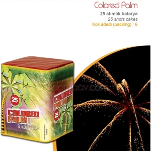 25 Atar Colored Palm Havai Fişek