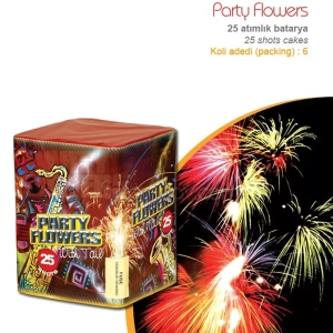 25 Atar Party Flowers Havai Fişek