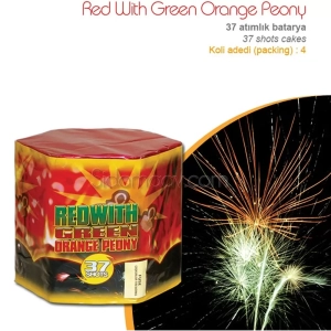 37 Atar Red Green Orange Havai Fişek