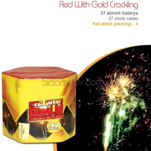 37 Atar Red With Gold Havai Fişek