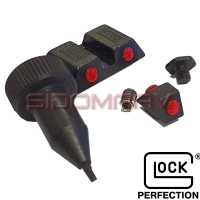 Glock Metal Kırmızı Fiber Optik Gez Arpacık Seti