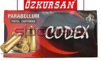 Özkursan Codex Parabellum 9mm Tabanca Mermisi