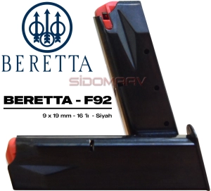 Sabatti Beretta 92 Fs Siyah Tabanca Şarjörü