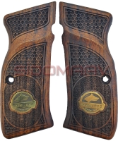 Sarsılmaz Kılınç 2000 Mega Ağaç Pirinç Logo Silah Kabzesi