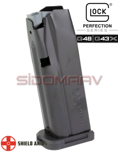 Shield Arms Glock 43X 15 Kapasiteli Metal Şarjör