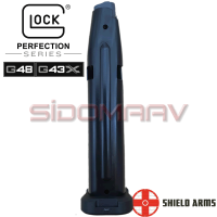 Shield Arms Glock 43X 15 Kapasiteli Metal Şarjör GLOCK 48 