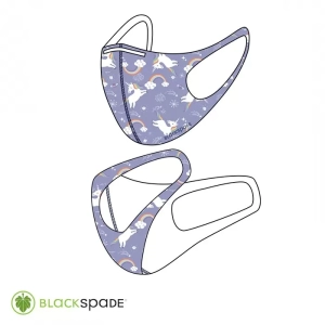 BLACKSPADE Çocuk Koruyucu Maske Unicorn Desen S1