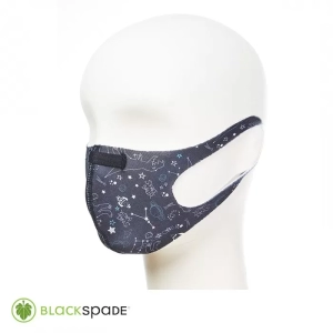 BLACKSPADE Çocuk Koruyucu Maske Uzay Desen S1