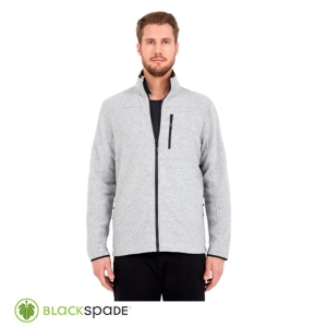 BLACKSPADE Önden Fermuarlı Polar Mont Gri M