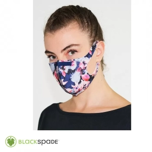 BLACKSPADE Unisex Koruyucu Maske Çiçek Desen M