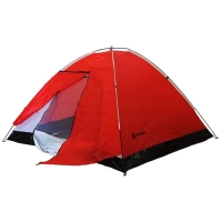DFT 3 Kişi Tek Kat Kırmızı Çadır 220x200+70x130cm