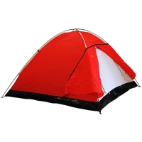 DFT 3 Kişi Tek Kat Kırmızı Çadır 220x200+70x130cm