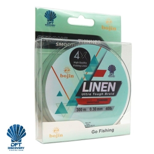 DFT Bojin 4X Linen İp Misina 0.30 mm  300 m  Yeşil