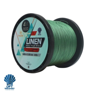 DFT Bojin 4X Linen İp Misina 0.40 mm  1000m  Yeşil