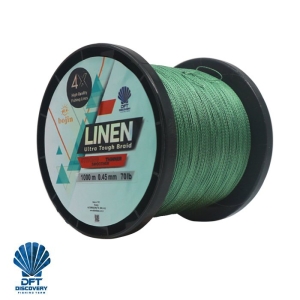 DFT Bojin 4X Linen İp Misina 0.45 mm  1000m  Yeşil