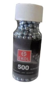 Ekol Çelik Bilye 4,5mm Parlak Beyaz 500 Ad.