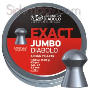 JSB Exact Jumbo 22 Cal. 5.5mm Diabolo Pellet Saçma 500 Ad.