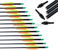 Junxing 30"  Karbon Değişebilen uçlu Ok 10'lu Pk.