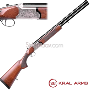 Kral Arms Tundra White işlemeli 12 Kalibre Süperpoze Av Tüfeği