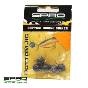 SPRO Rigged Bottom Jig Siyah 7G #5