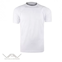 VAV Brethin-01 Bisiklet Yaka Tişört Beyaz L