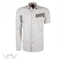 VAV Uzun Kol Gömlek Flextac-01 Haki XXXL