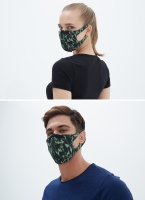 BLACKSPADE Unisex Koruyucu Maske Yeşil Kamo S
