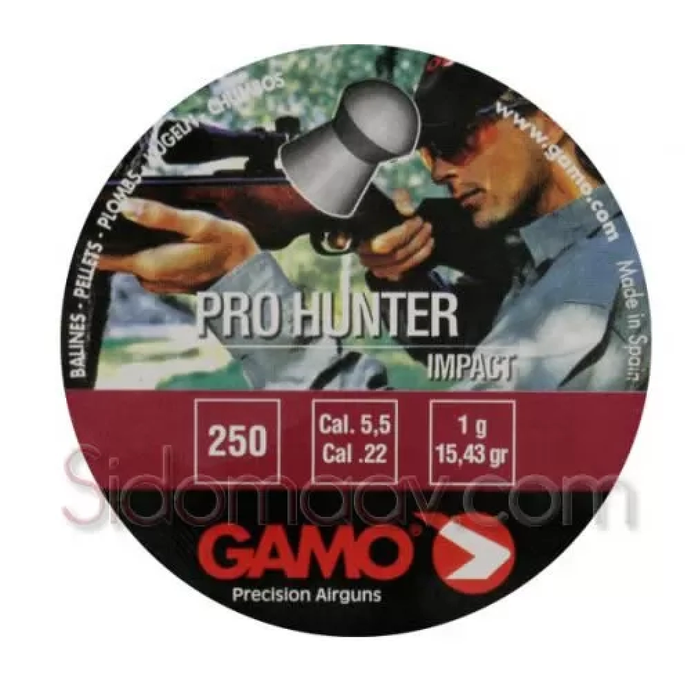 Gamo Pro Hunter 22 Cal. 5,5mm Impact Pellet Saçma 250 Ad.
