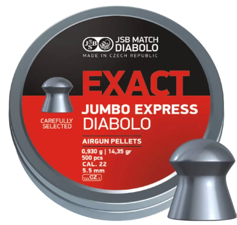 JSB Diablo  22 Cal 5.52mm Exact Jumbo Expres Pellets Pellet Saçma 500 ad