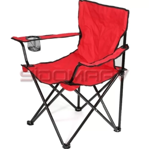 Kırmızı Katlanır Kamp Sandalyesi