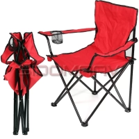 Kırmızı Katlanır Kamp Sandalyesi