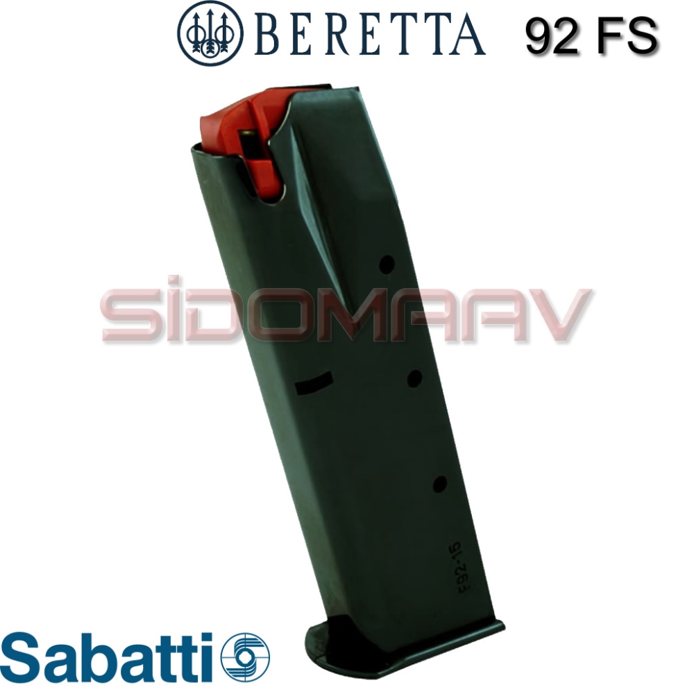Sabatti Beretta 92 Fs Siyah 18'li Şarjör