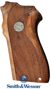 Smith Wesson 5906 Ağaç Gümüş Logolu Kabze