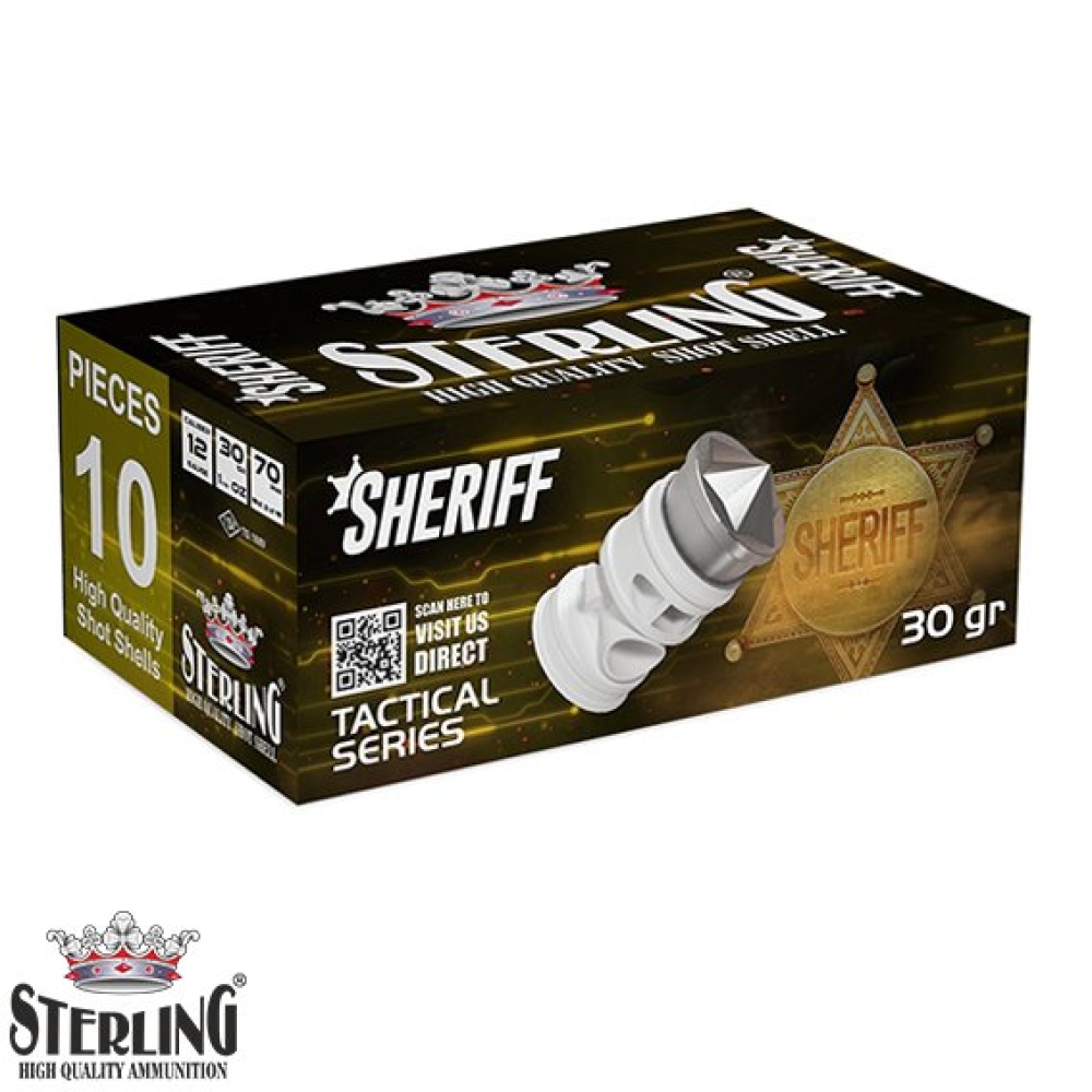 STERLING 12 Cal. Sheriff Slug Taktikal Fişek