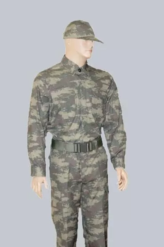 TSK Yeni Kamuflaj Askeri Takım Pantolon Ve Uzun Kollu Gömlek 