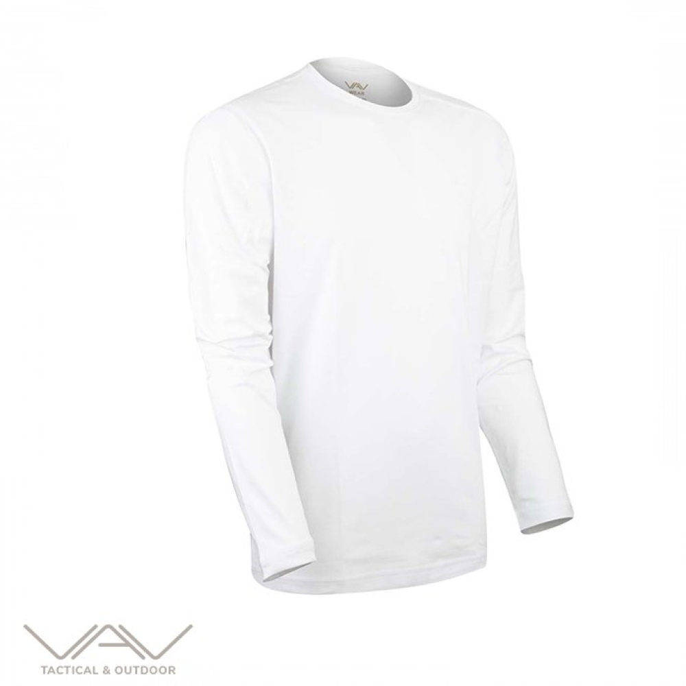 VAV Baseti-04 Uzun Kol Sweatshirt Beyaz M
