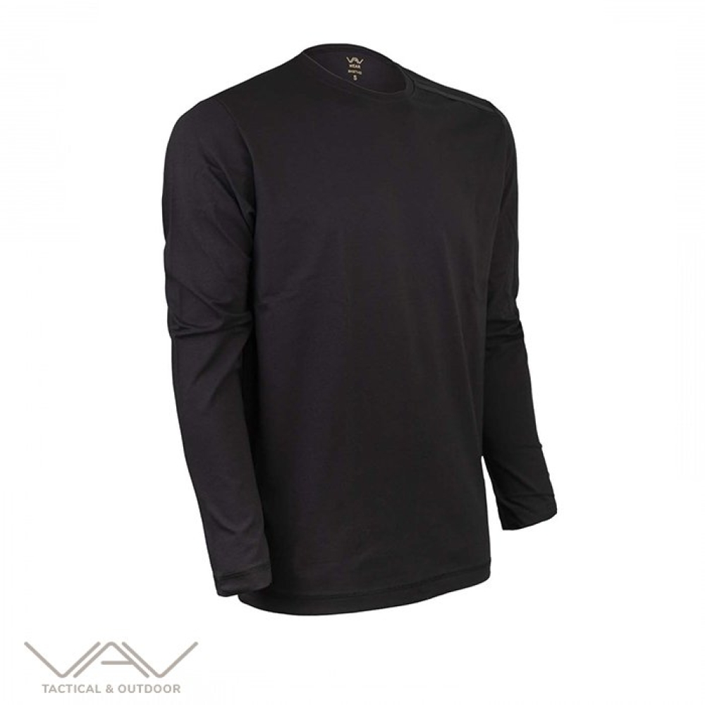 VAV Baseti-04 Uzun Kol Sweatshirt Siyah XS