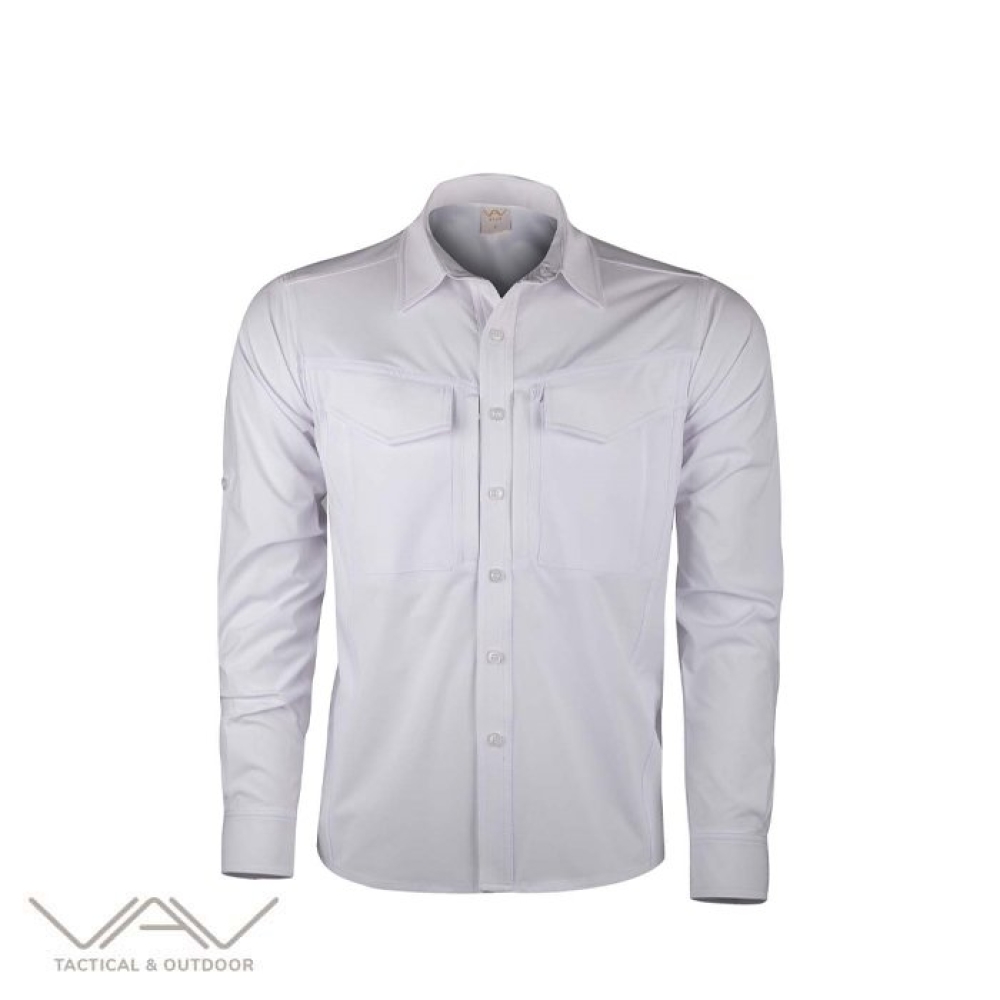 VAV Uzun Kol Gömlek Tacflex-01 Beyaz L