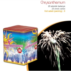 25 Atar Chrysanthemum Havai Fişek