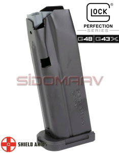 Shield Arms Glock 43X 15 Kapasiteli Metal Şarjör GLOCK 48