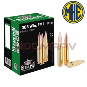 Sterling 308 Win FMJ Yivli Tüfek Mermisi