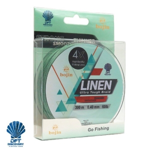 DFT Bojin 4X Linen İp Misina 0.40 mm 300 m Yeşil