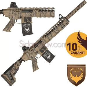 Husan Arms Metal Force 12 cal. Şarjörlü Kamuflaj Av Tüfeği