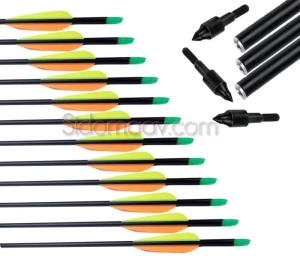 Junxing 30" Karbon Değişebilen uçlu Ok 10'lu Pk.