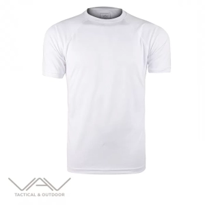 VAV Brethin-01 Bisiklet Yaka Tişört Beyaz XS